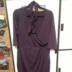 Purple satin cocktail/work dress 3XL SOLD